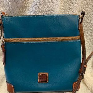 Dooney & Bourke Pebble Grain Leather Crossbody Bag - Aqua Color